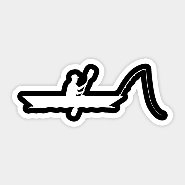 Kayak Fishing Fishing Sticker TeePublic